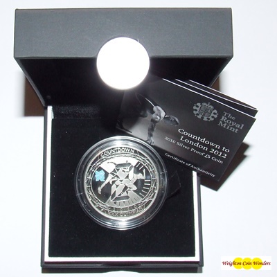 2010 Silver Proof £5 Crown - Countdown to London 2012